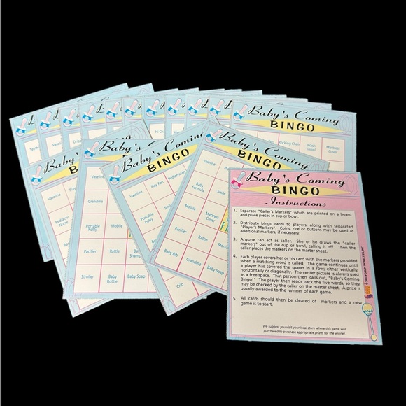 Vintage Baby Bingo Shower Game - Excellent Condition - Picture 6 of 7